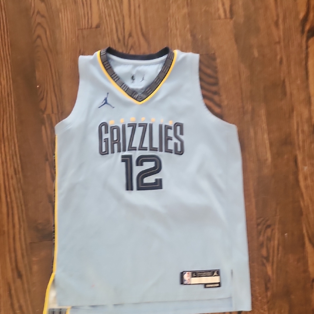 Jordan Grizzlies Jersey - Light Blue and Yellow